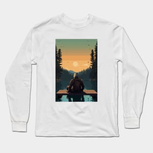 Peaceful Jason Voorhees - Lake Day Long Sleeve T-Shirt